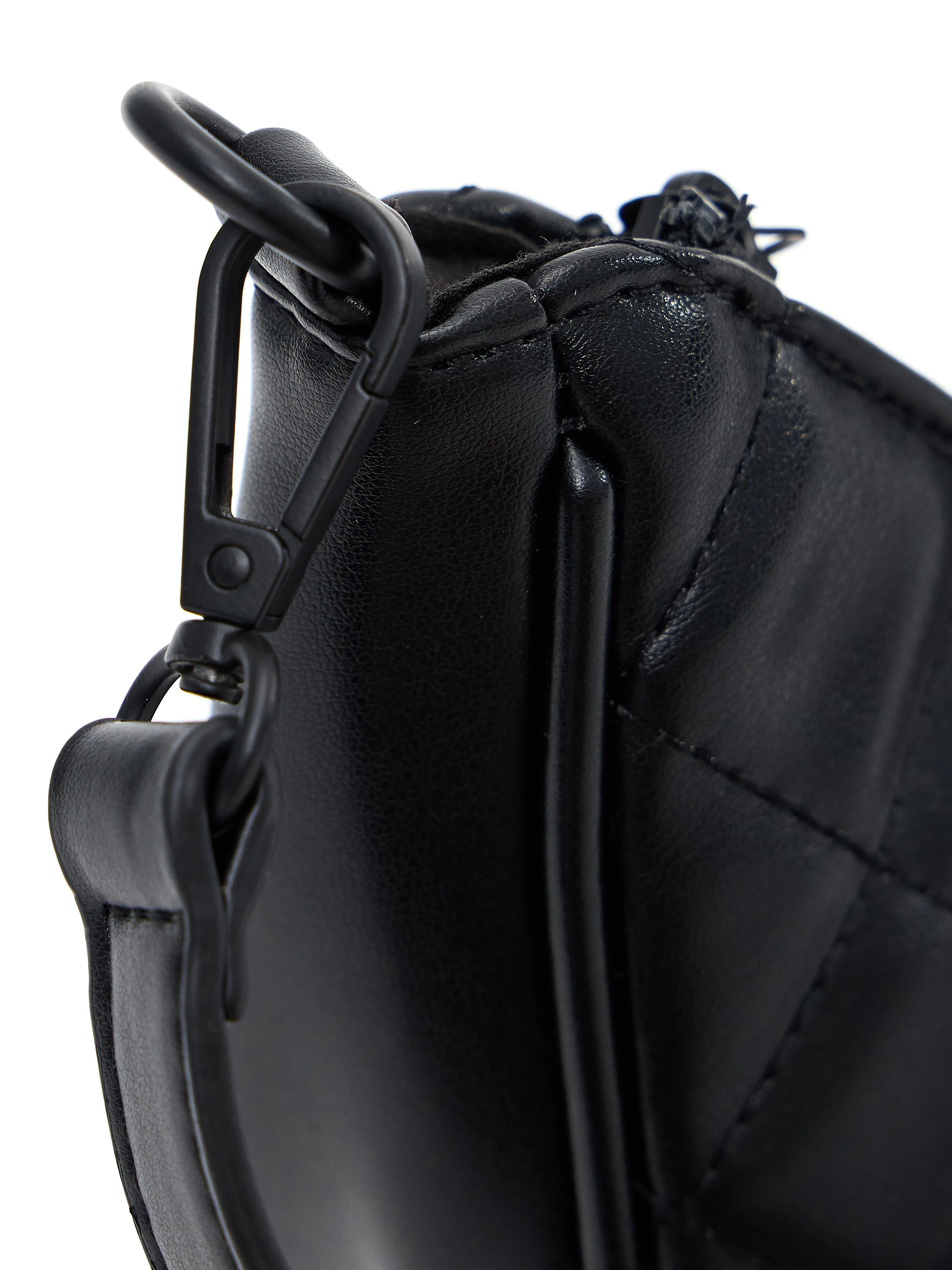 Quilted Crossbody Bag - Onyx Black