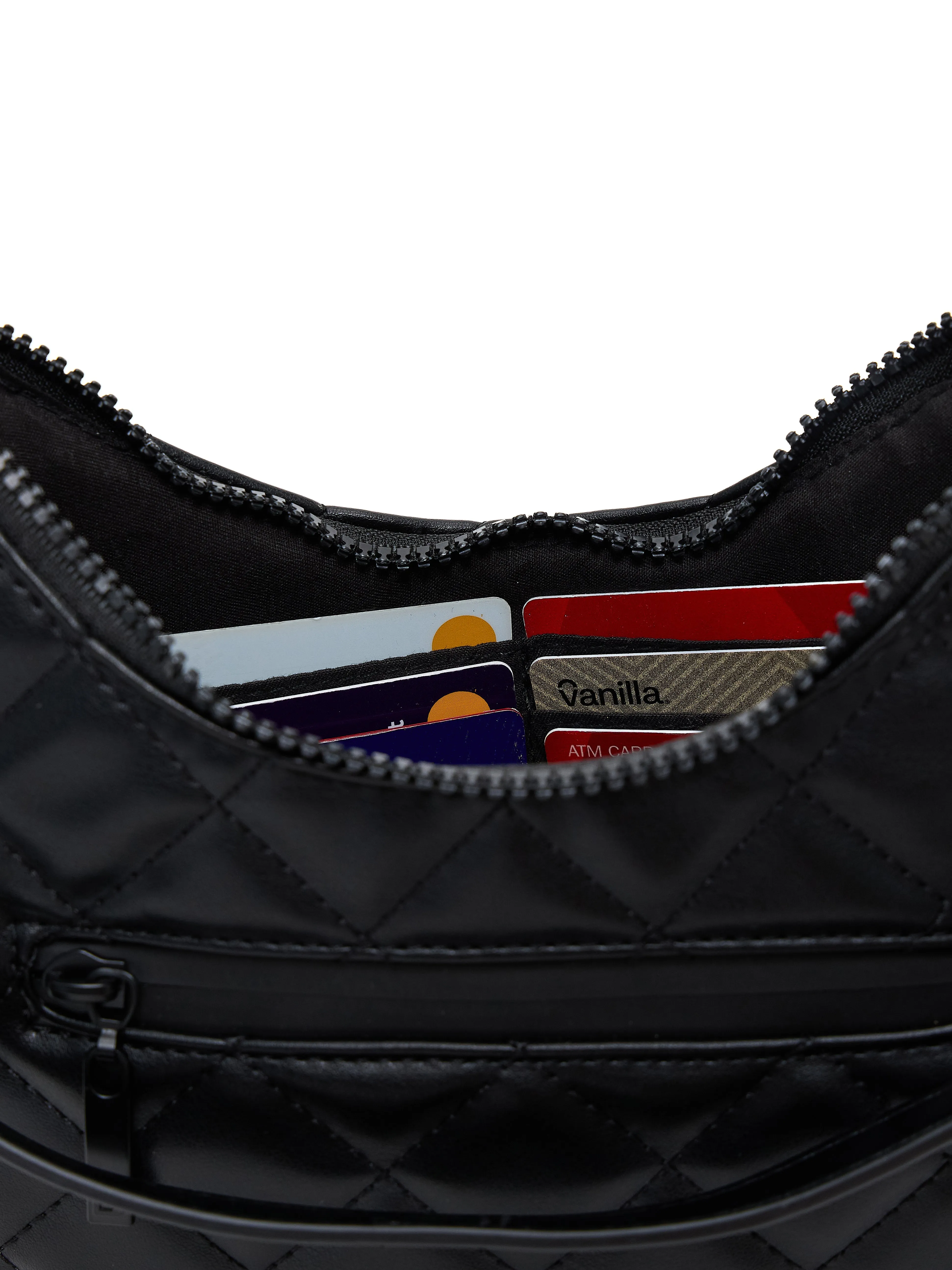 Quilted Crossbody Bag - Onyx Black