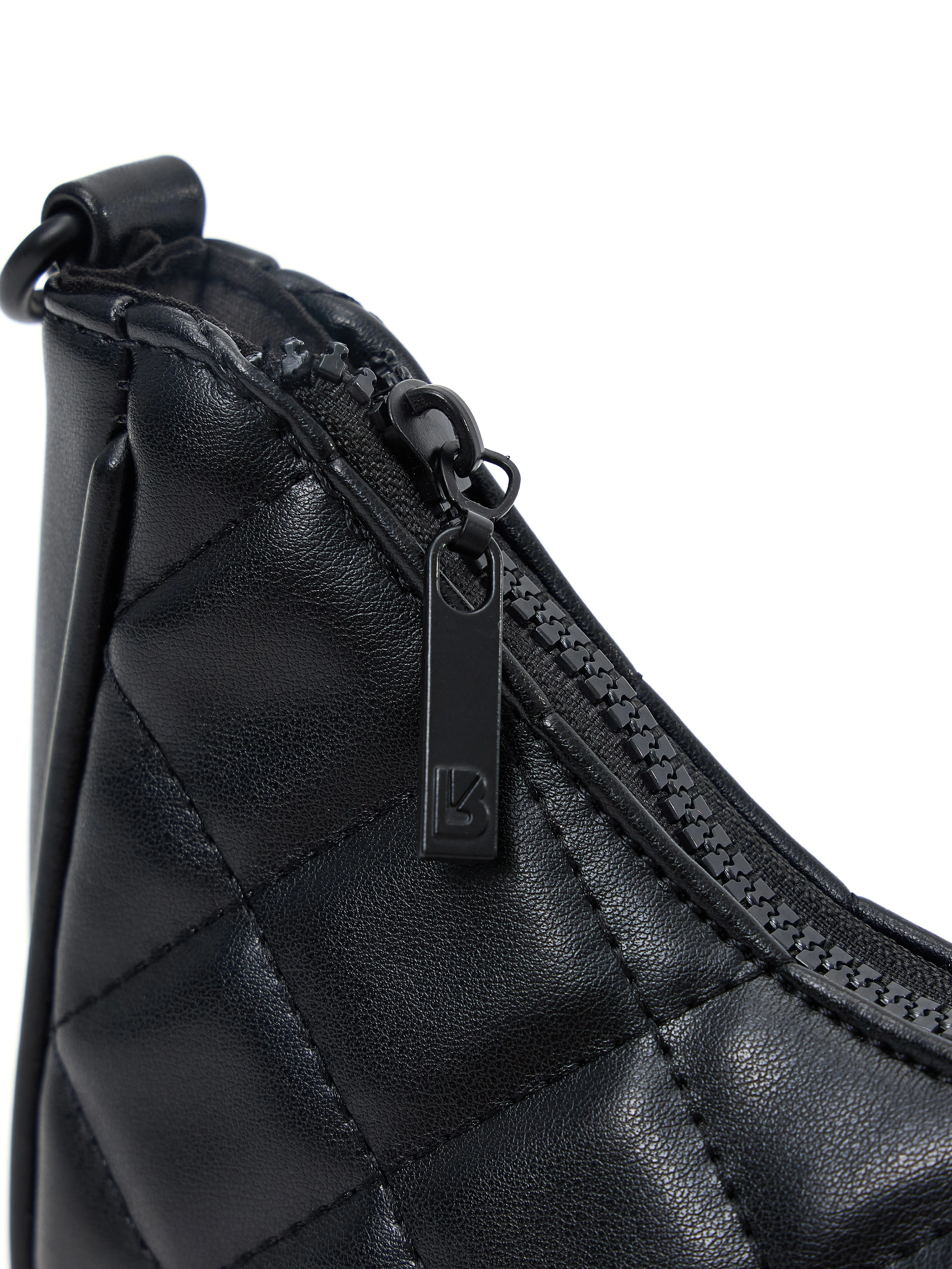 Quilted Crossbody Bag - Onyx Black