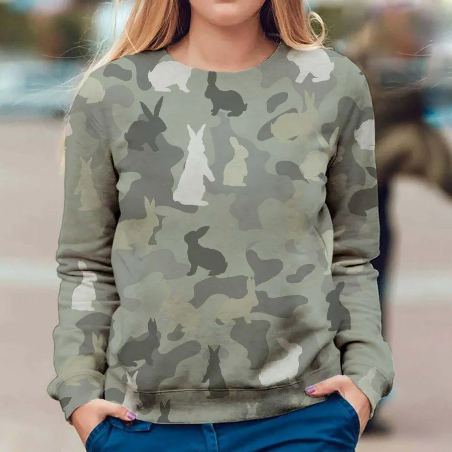 Rabbit - Camo - Premium Sweatshirt