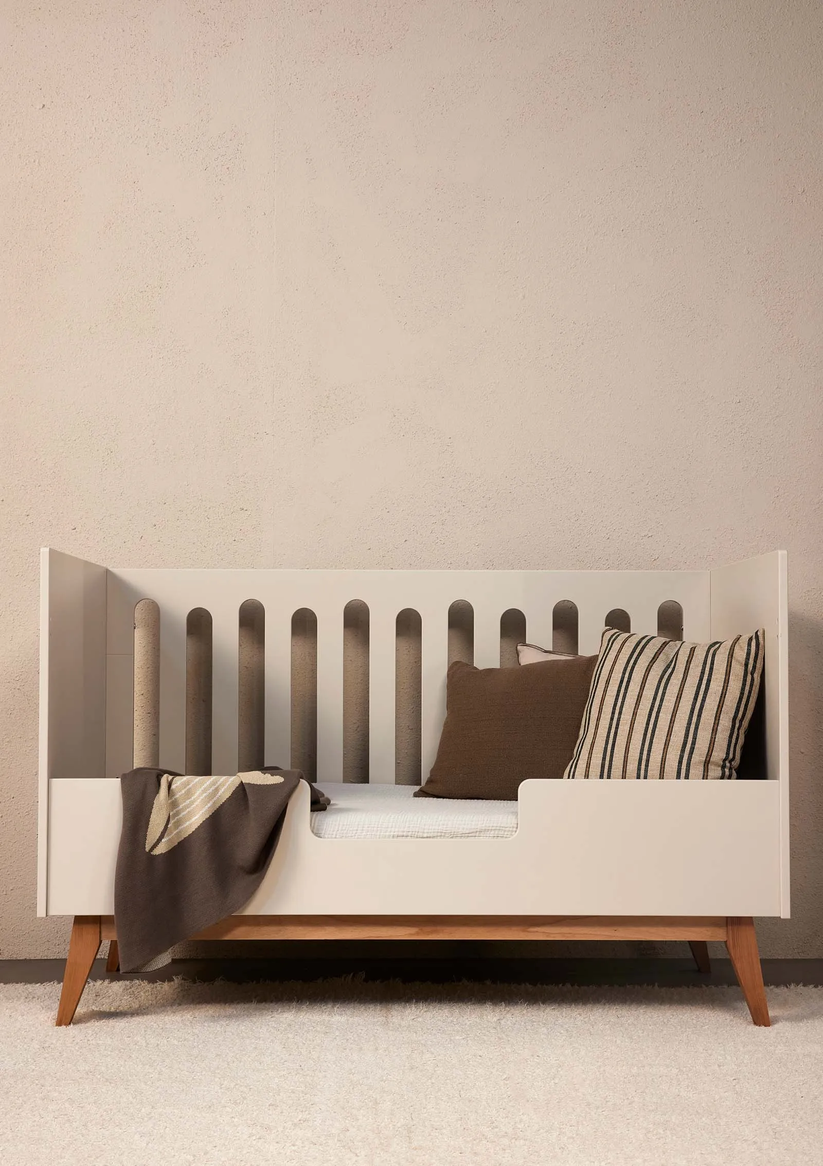 Rausfallschutz für Babybett 'Trendy' Weiß