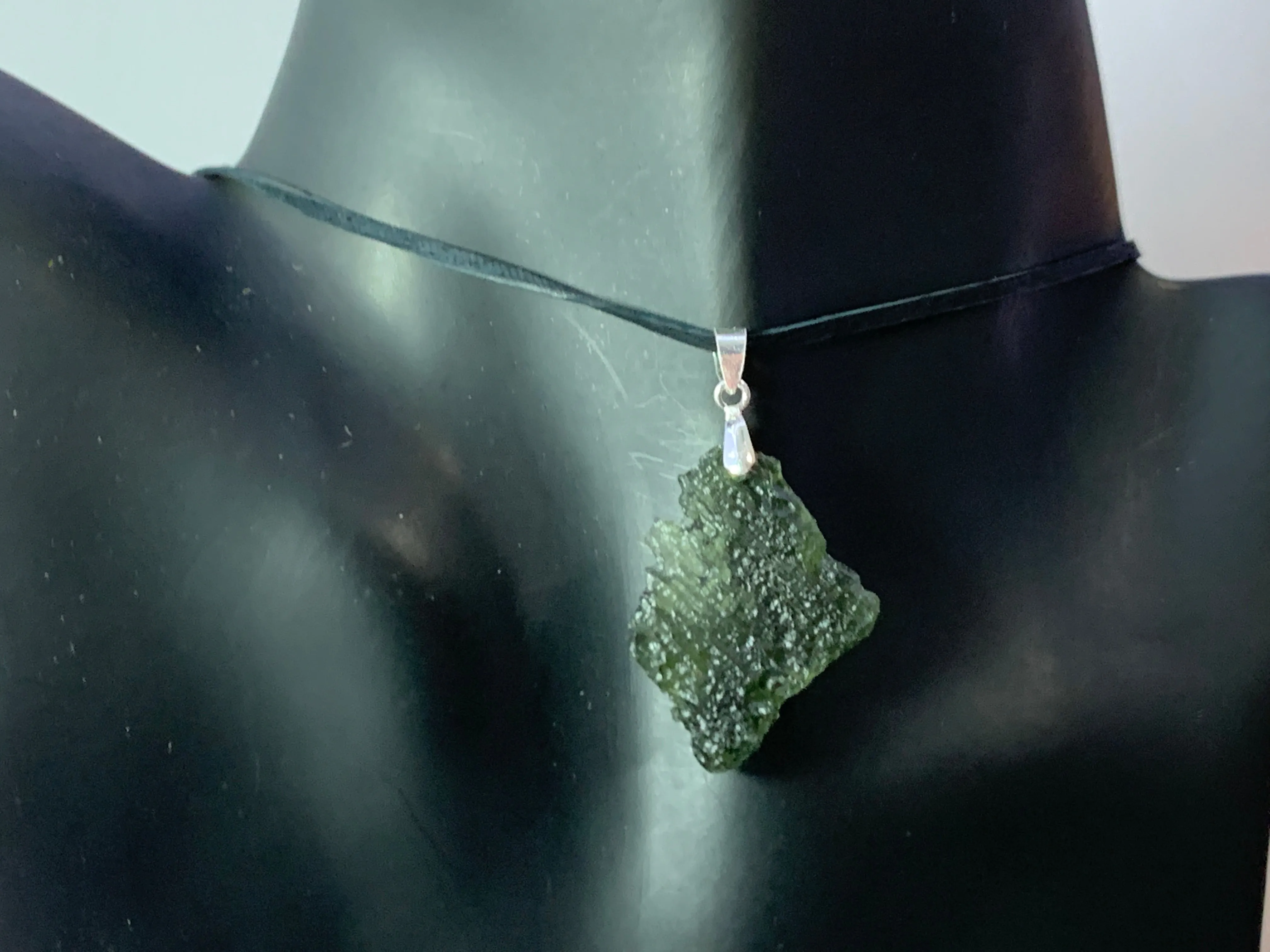 Raw Moldavite pendant 4.2g
