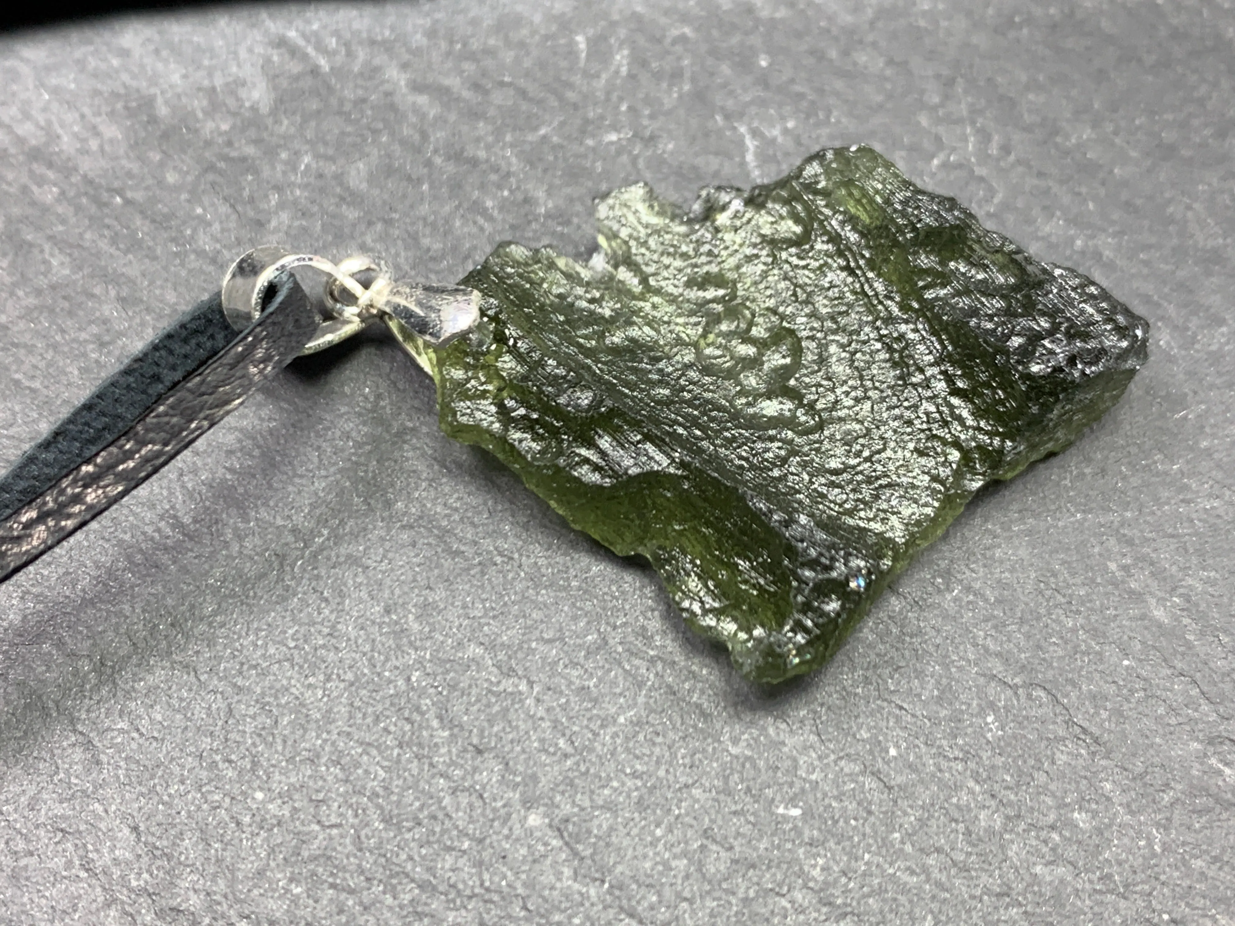 Raw Moldavite pendant 4.2g