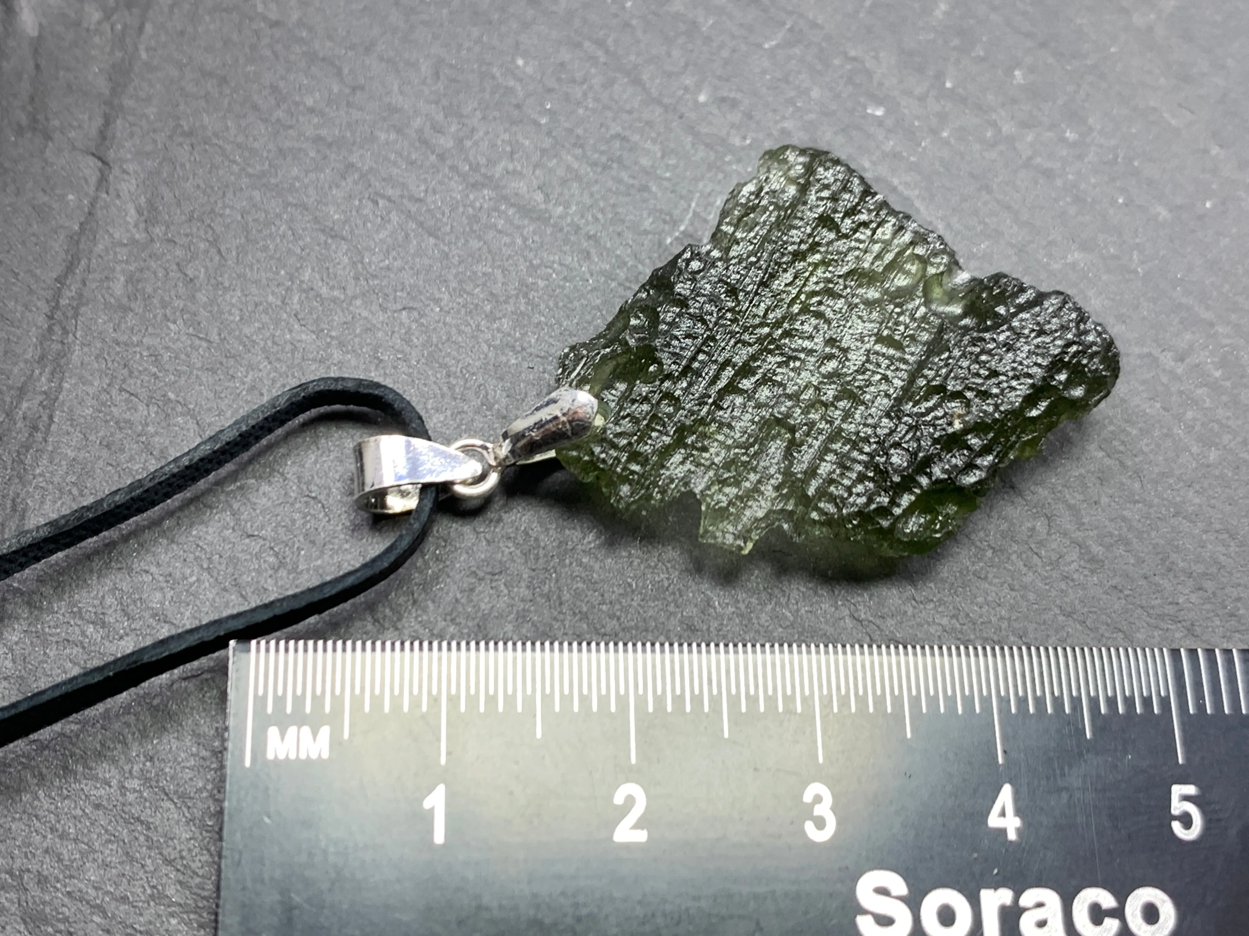 Raw Moldavite pendant 4.2g