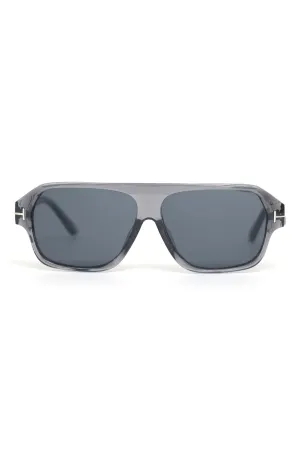 RECTANGULAR SUNGLASSES-BLACK