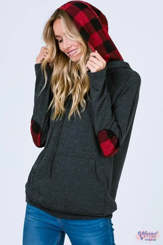 Red Buffalo Plaid Hoodie