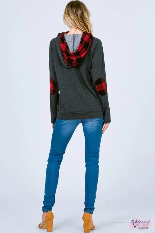 Red Buffalo Plaid Hoodie