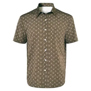 Red One Jack O’Malley Brown Printed Shirt Cosplay Costume