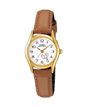 Reloj casual correa de cuero LTP-1094Q-7B7
