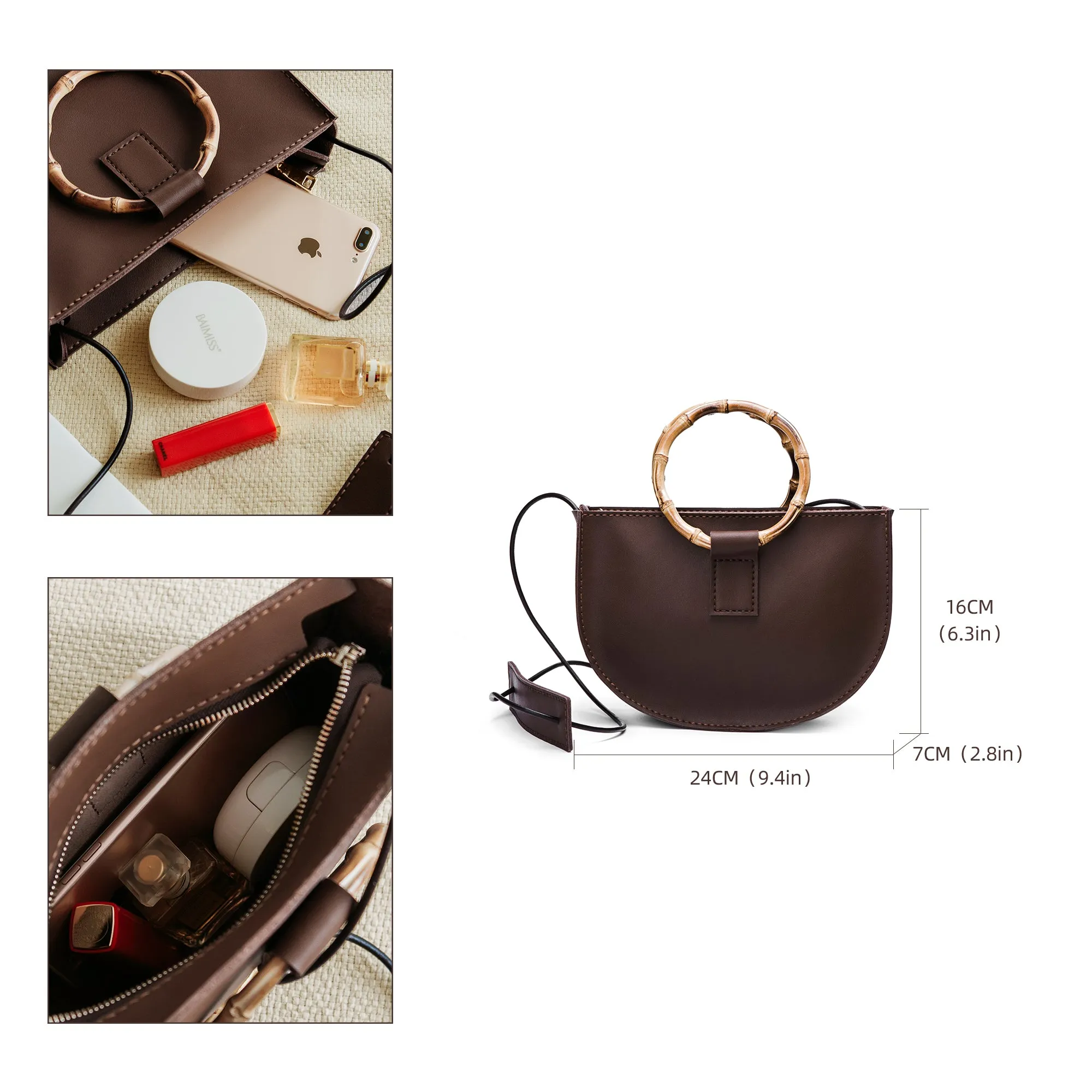 Retro Bamboo Leather Bag Kit