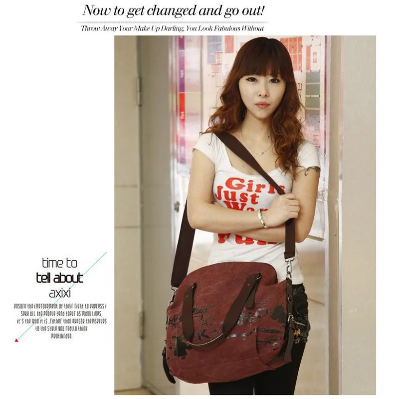Retro Contrast Crossbody Handbag