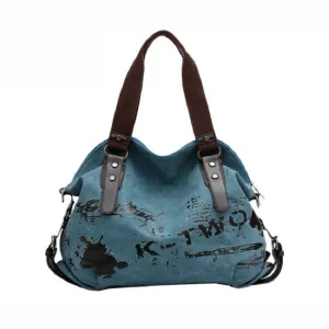 Retro Contrast Crossbody Handbag