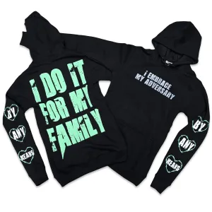 RETRO LABEL FAMILY HOODIE (RETRO 3 GREEN GLOW)