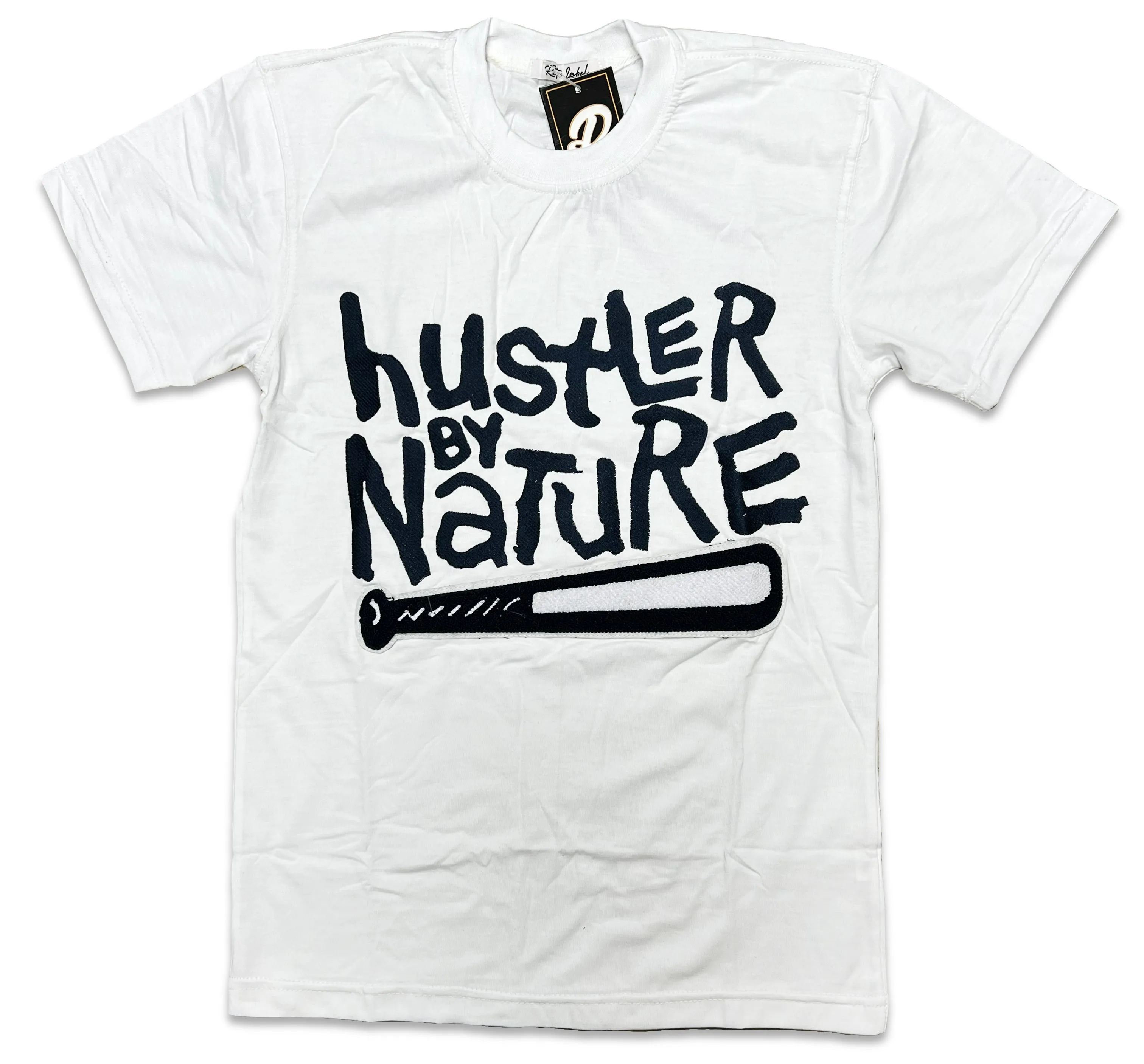 RETRO LABEL Hustler by Nature SHIRT (RETRO 6 Midnight Navy)
