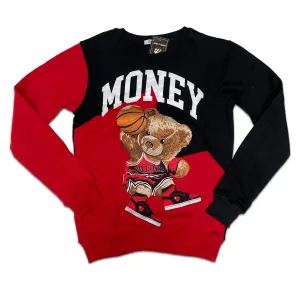 RETRO LABEL MONEY BEAR CREWNECK (RETRO 1 BRED PATENT)