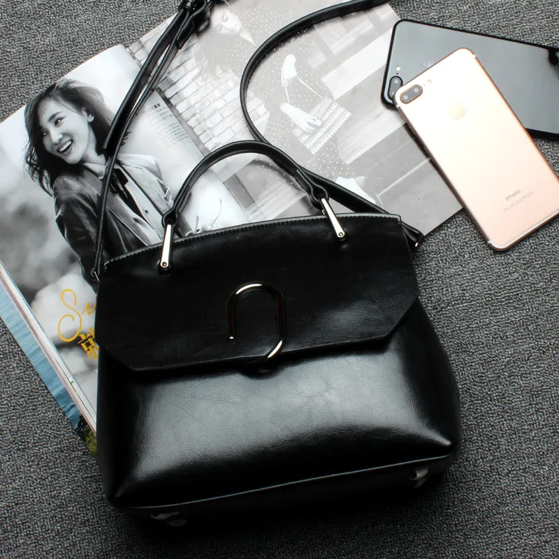 Retro Solid Color Women's Bag