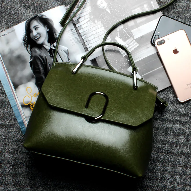 Retro Solid Color Women's Bag