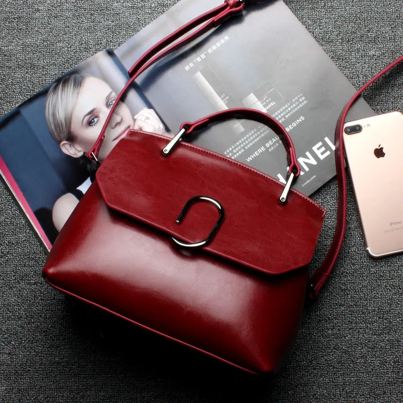 Retro Solid Color Women's Bag