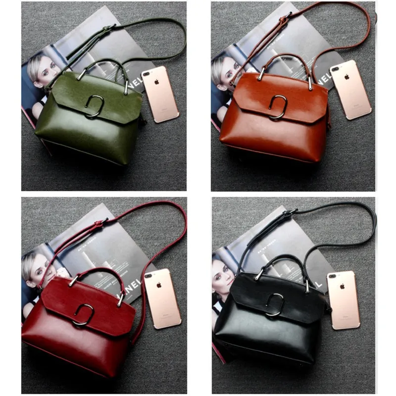 Retro Solid Color Women's Bag