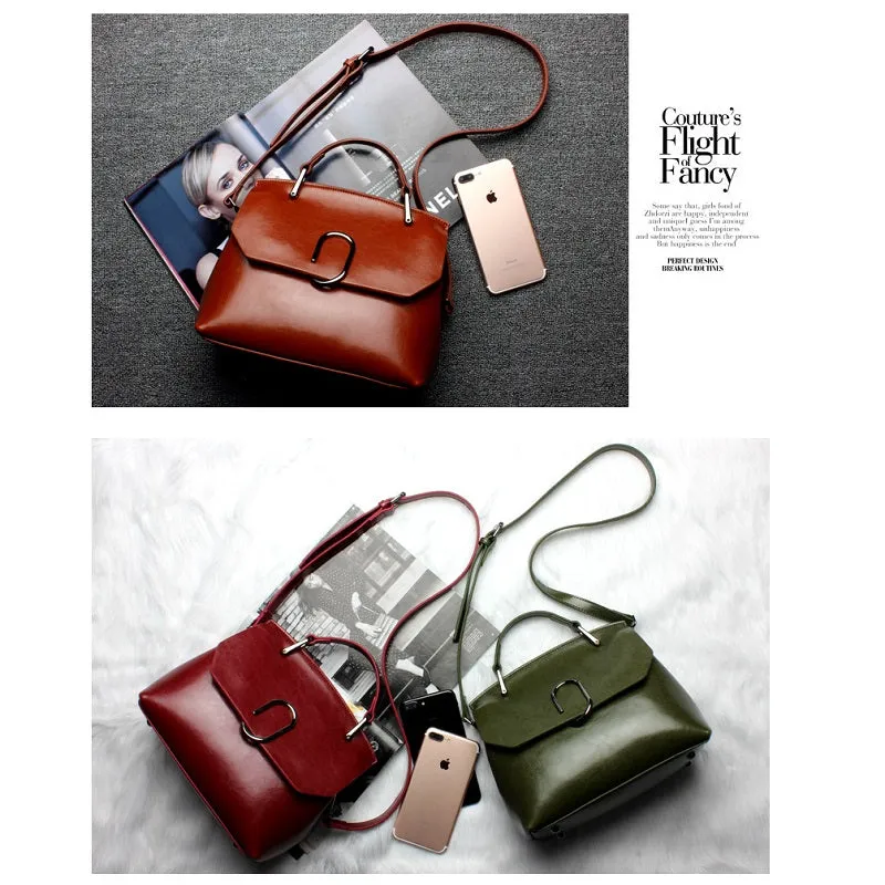 Retro Solid Color Women's Bag