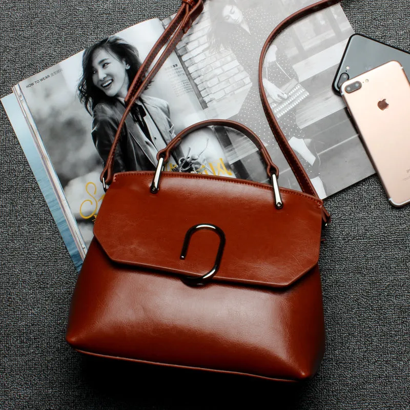 Retro Solid Color Women's Bag