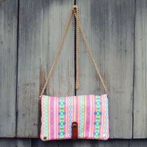 Rio Cross Body Tote in Peach