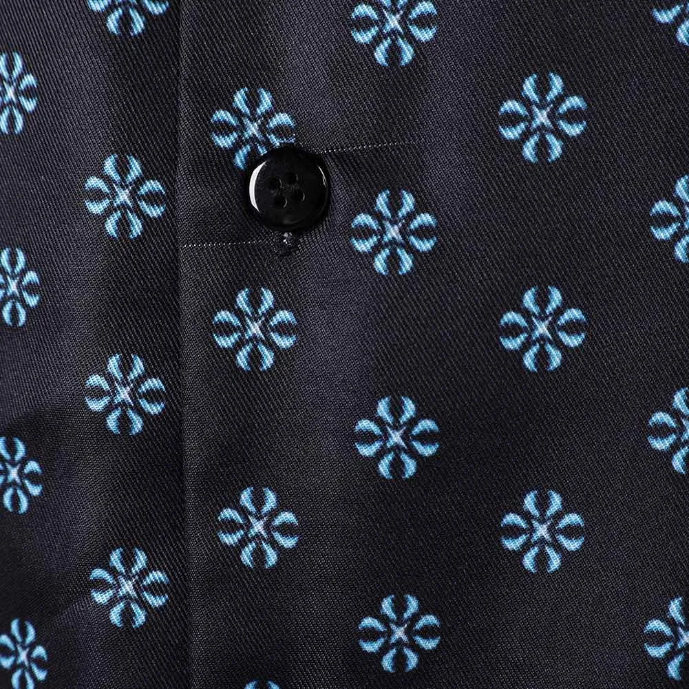 Road House Dalton Movie Character Black Polka Dots Button Shirt Cosplay Costume
