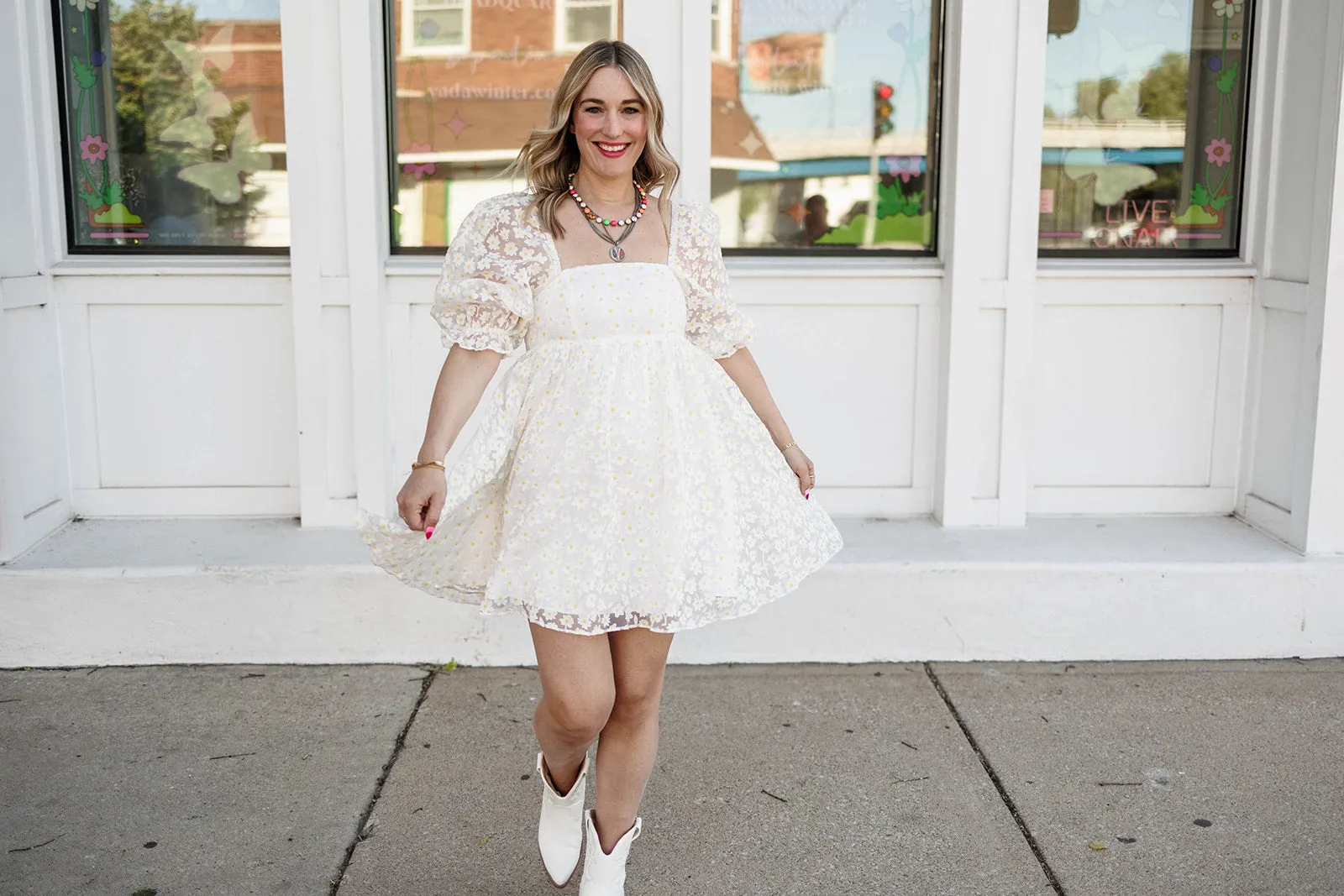 roadside daisy babydoll dress