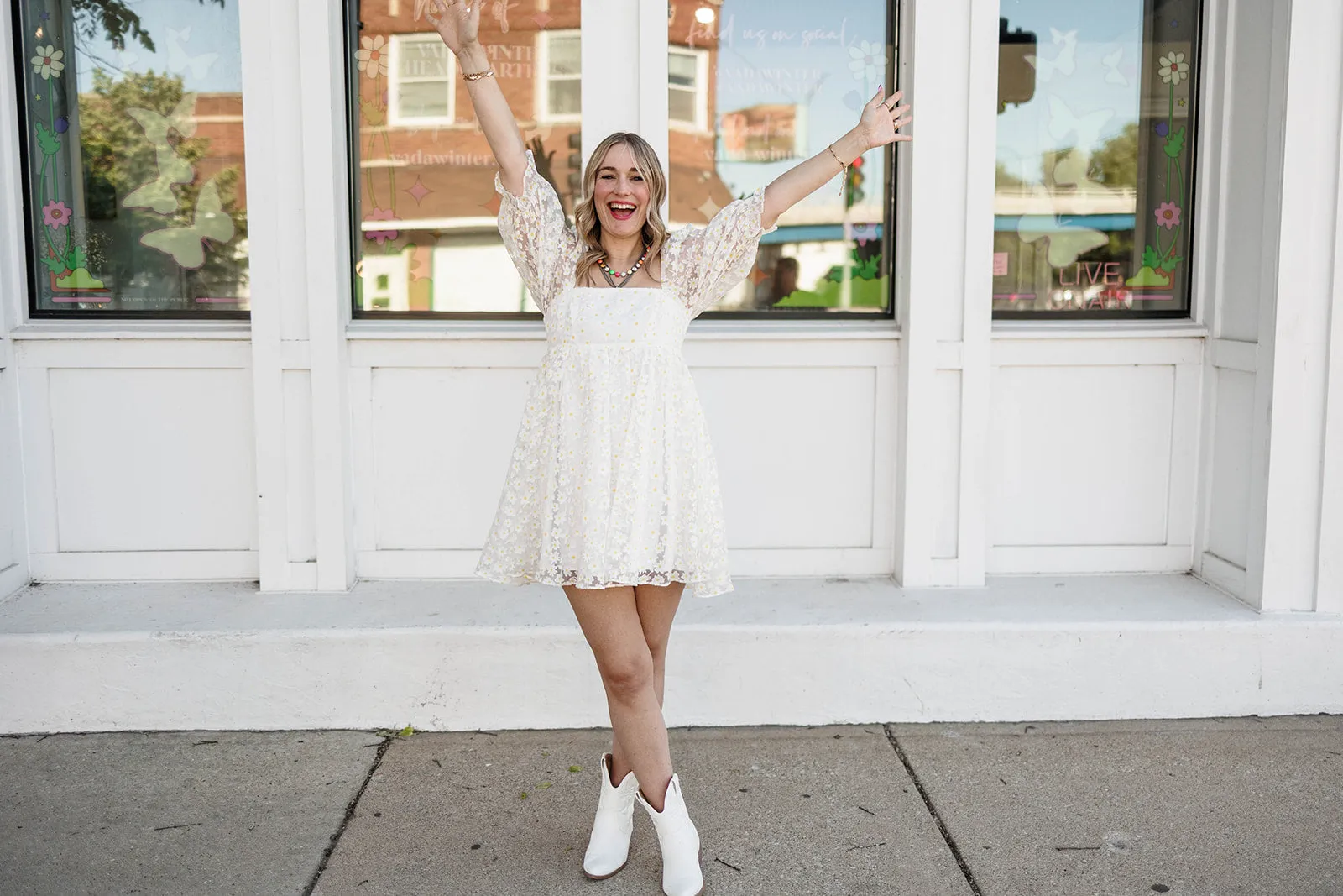 roadside daisy babydoll dress