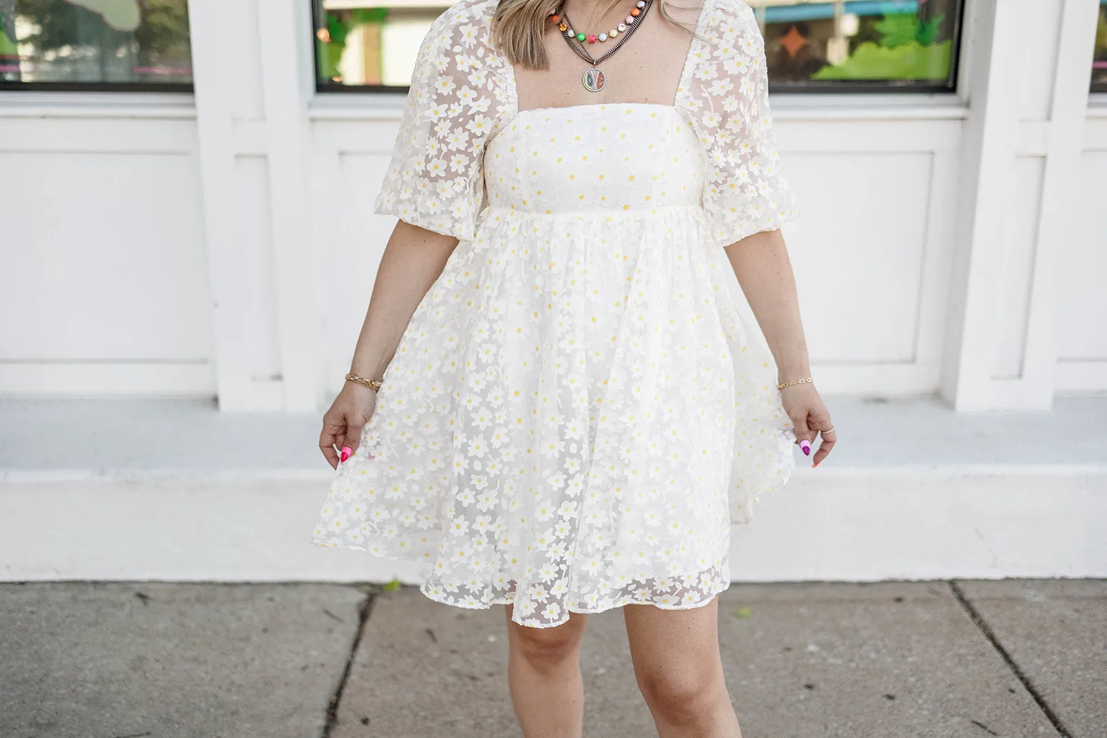 roadside daisy babydoll dress