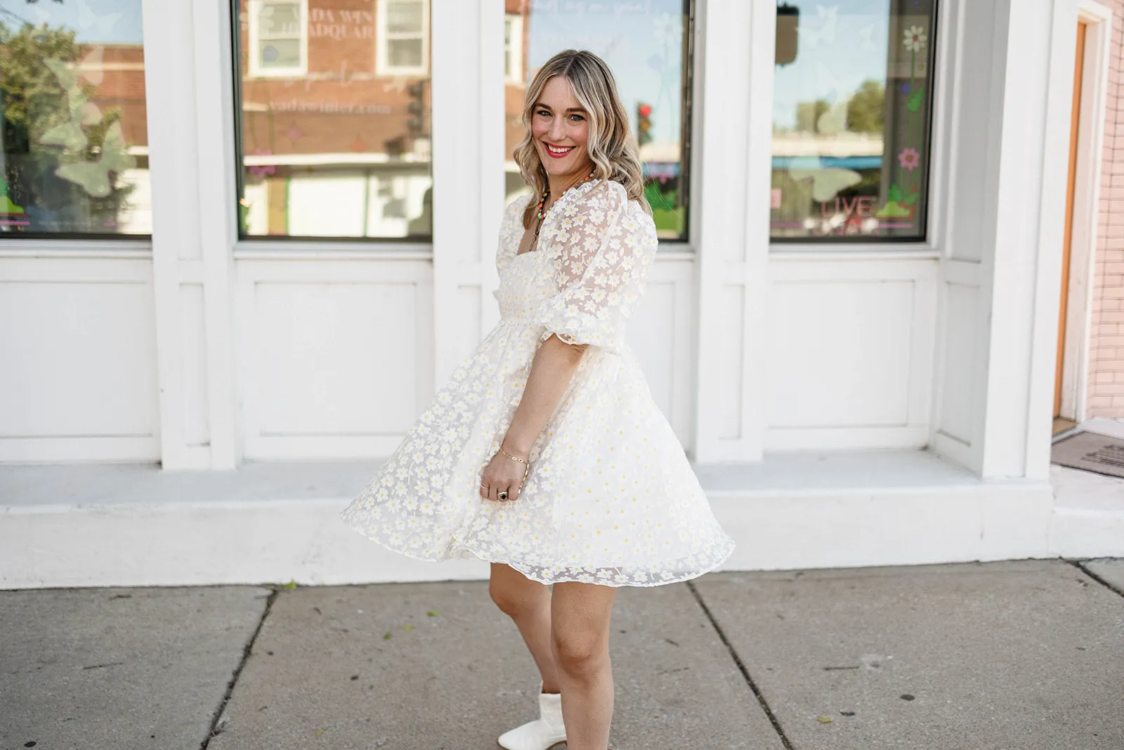 roadside daisy babydoll dress