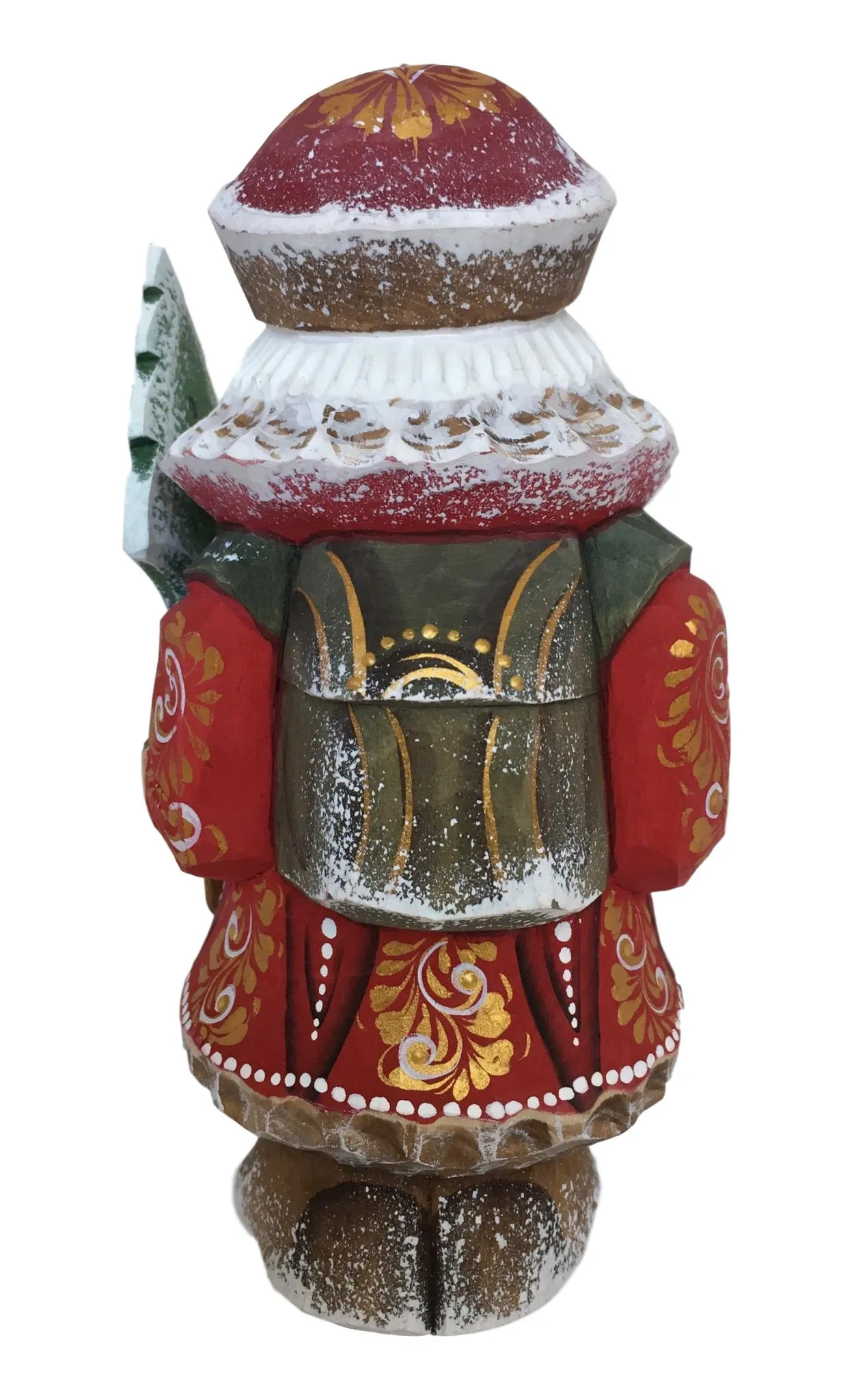 Russian Father Frost with backpack