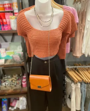 Rust Crochet Top