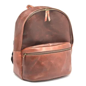 Rustic Leather Backpack