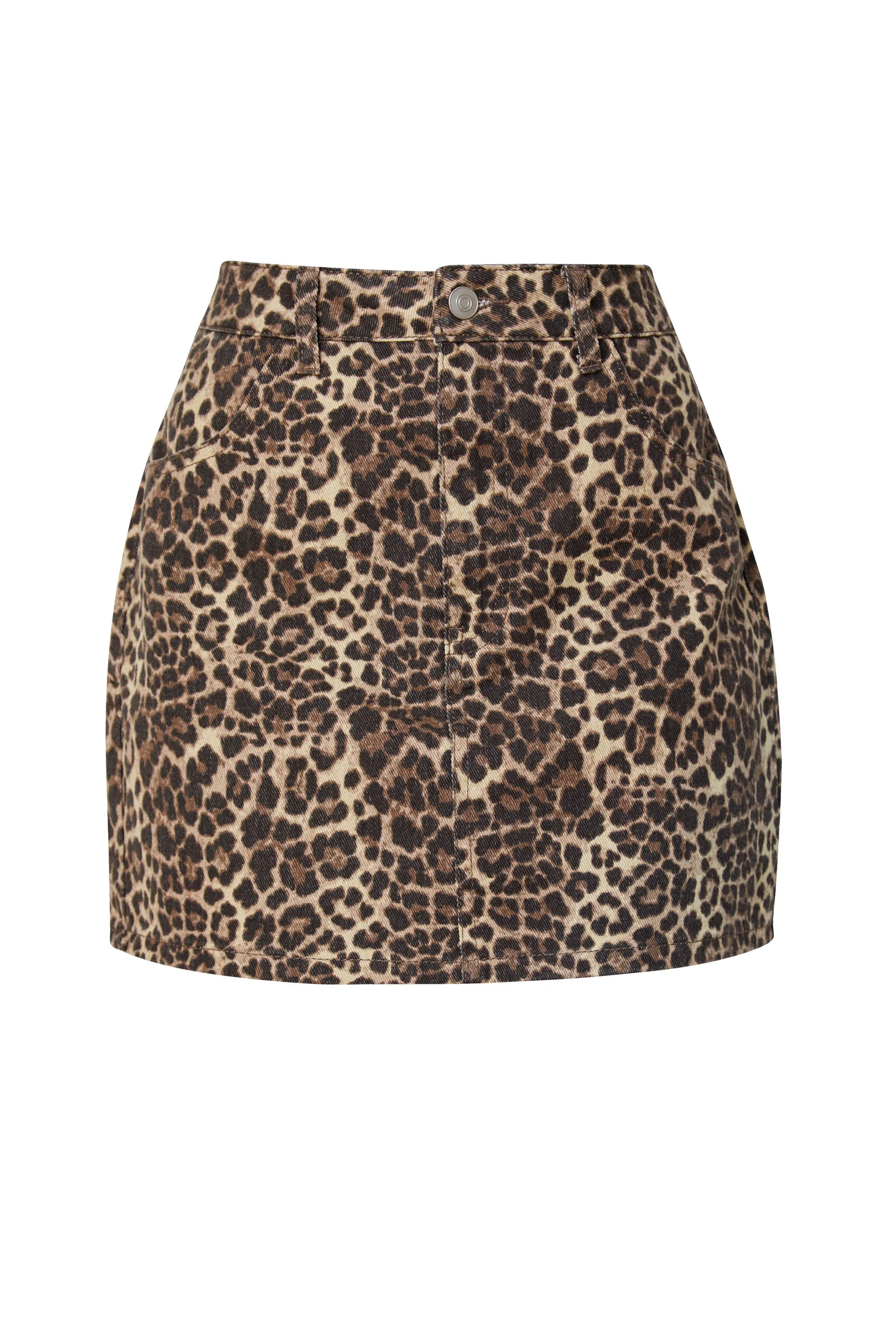 Sadie Leopard Mini Skirt