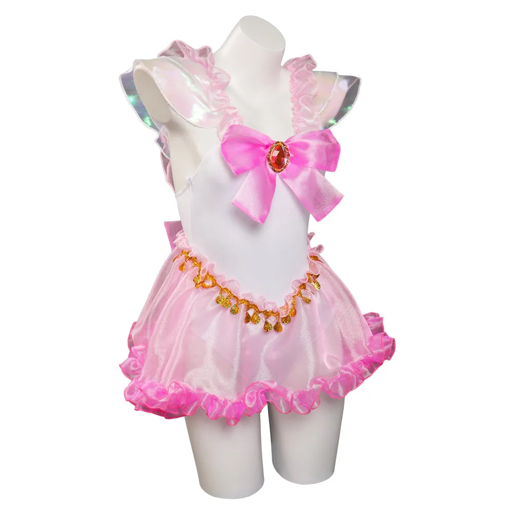 Sailor Moon Chibiusa Original Design Pink Swimsuit Cosplay Costume Halloween Carnival Suit