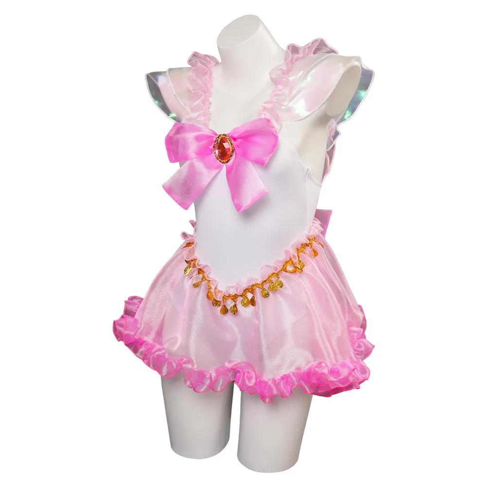 Sailor Moon Chibiusa Original Design Pink Swimsuit Cosplay Costume Halloween Carnival Suit