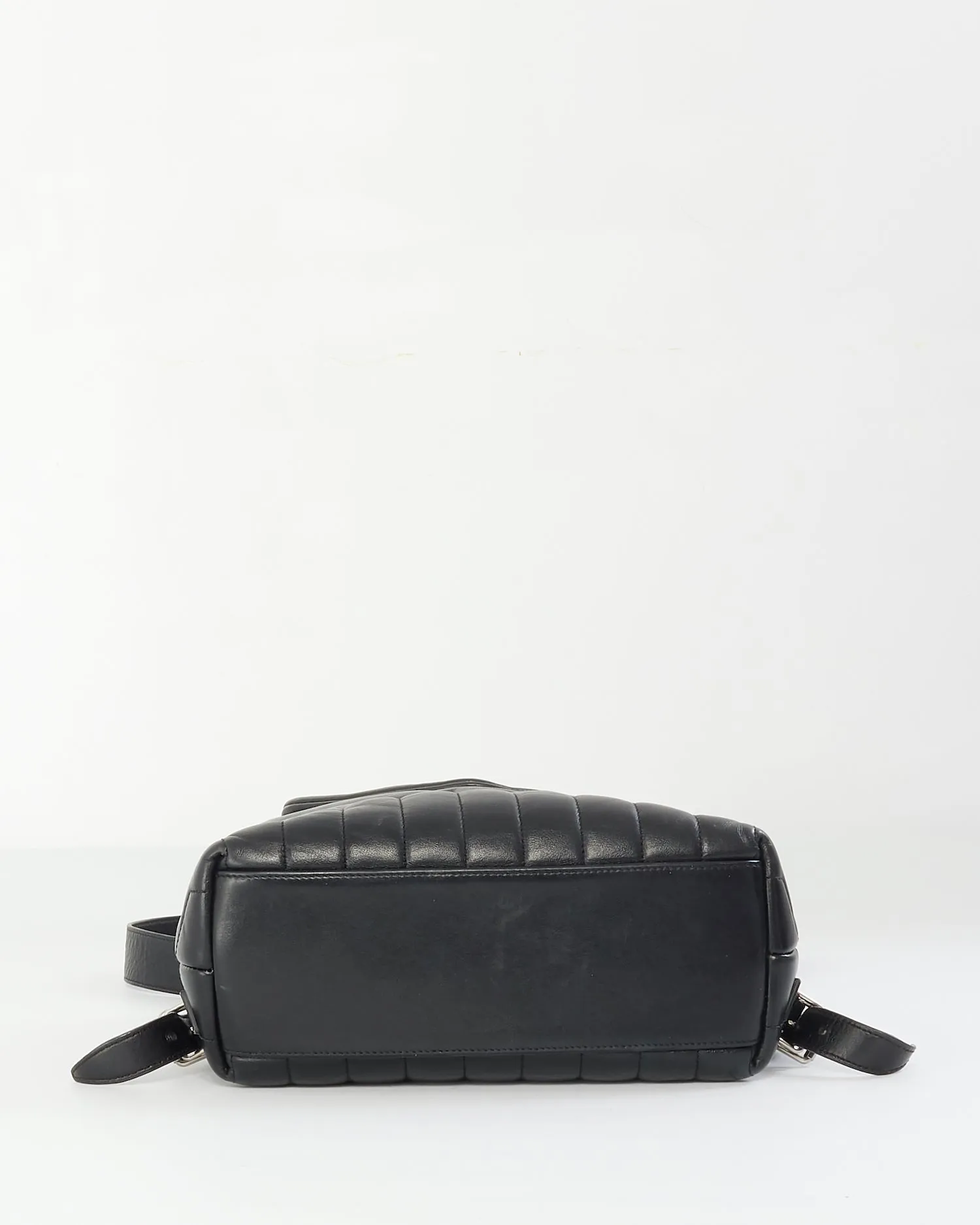 Saint Laurent Black Y Quilted Leather Small Logo Loulou Backpack