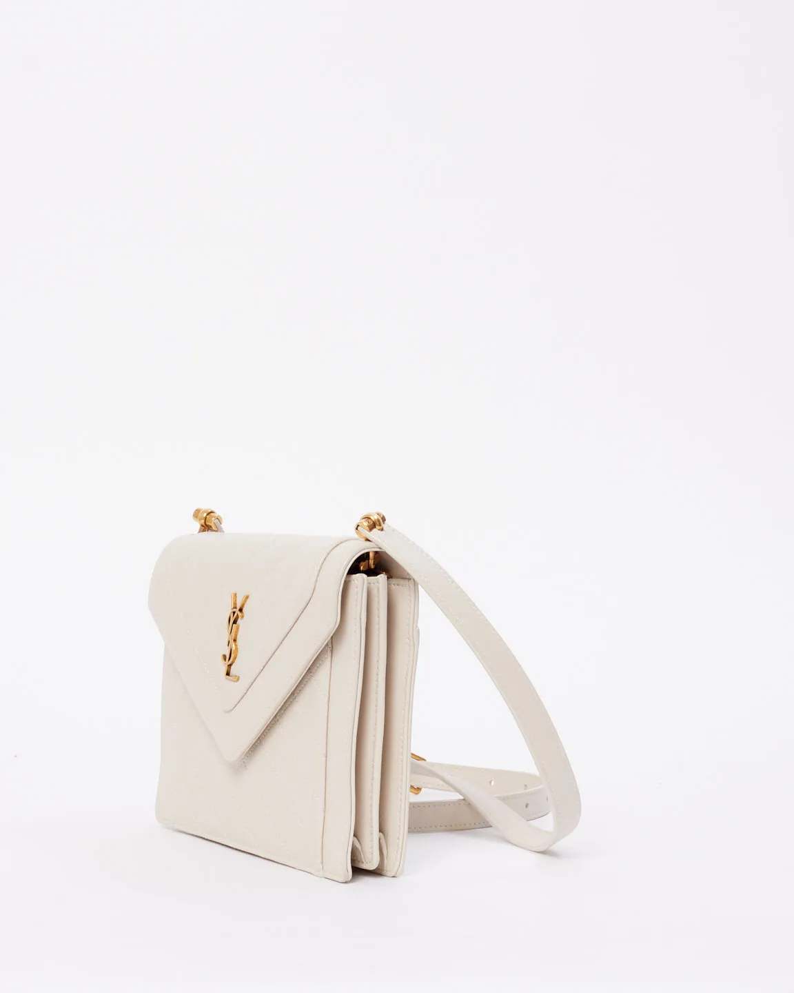 Saint Laurent White Gaby Mini Satchel Shoulder Bag