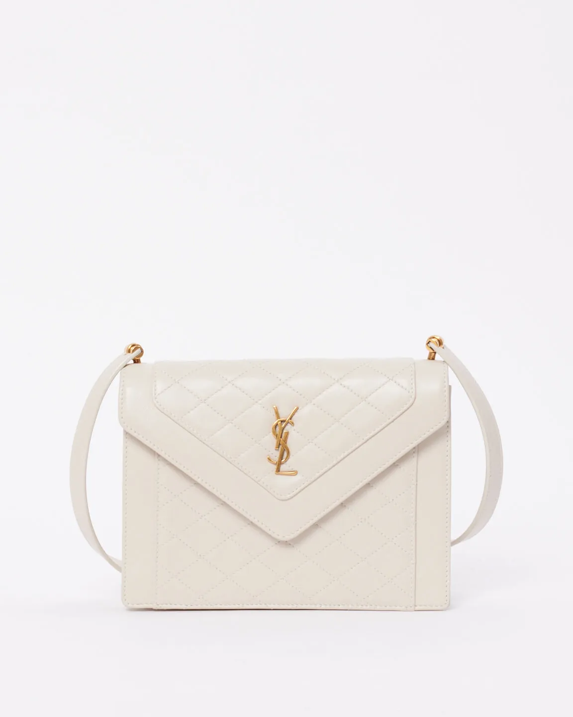 Saint Laurent White Gaby Mini Satchel Shoulder Bag