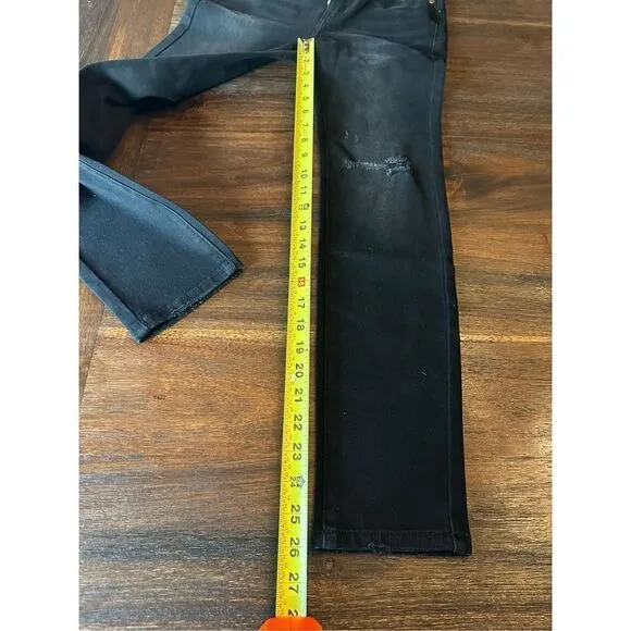 Sandrine Rose/Free People distressed black skinny jean