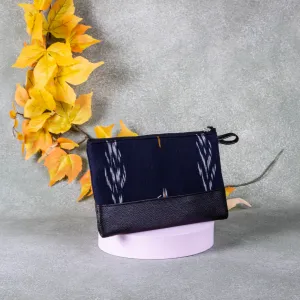 Sarus Crane Classic Purse Navy Blue Colour Design