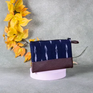 Sarus Crane Classic Purse Navy Blue Colour