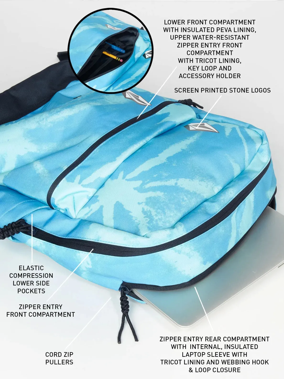 School Backpack - Marina Blue