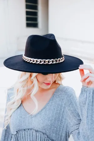 Senna Fedora Hat - Black