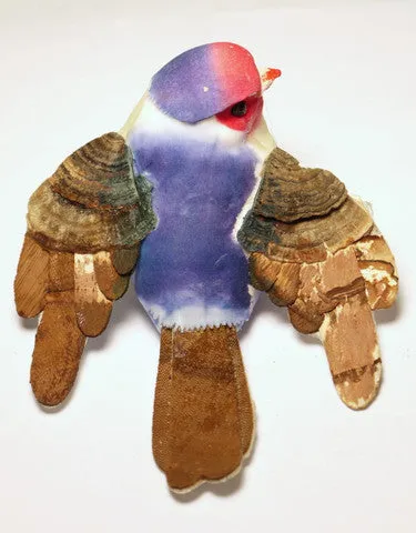 Set of Mushroom Birds 4'' 2pcs