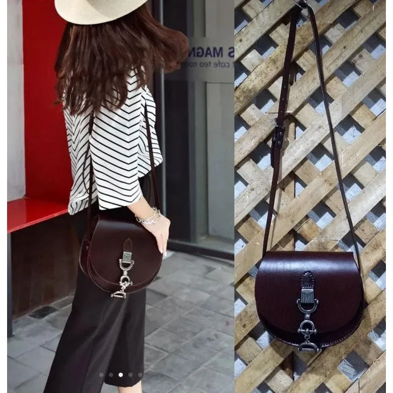 Shell / Crossbody Bag  <br>Genuine-Leather