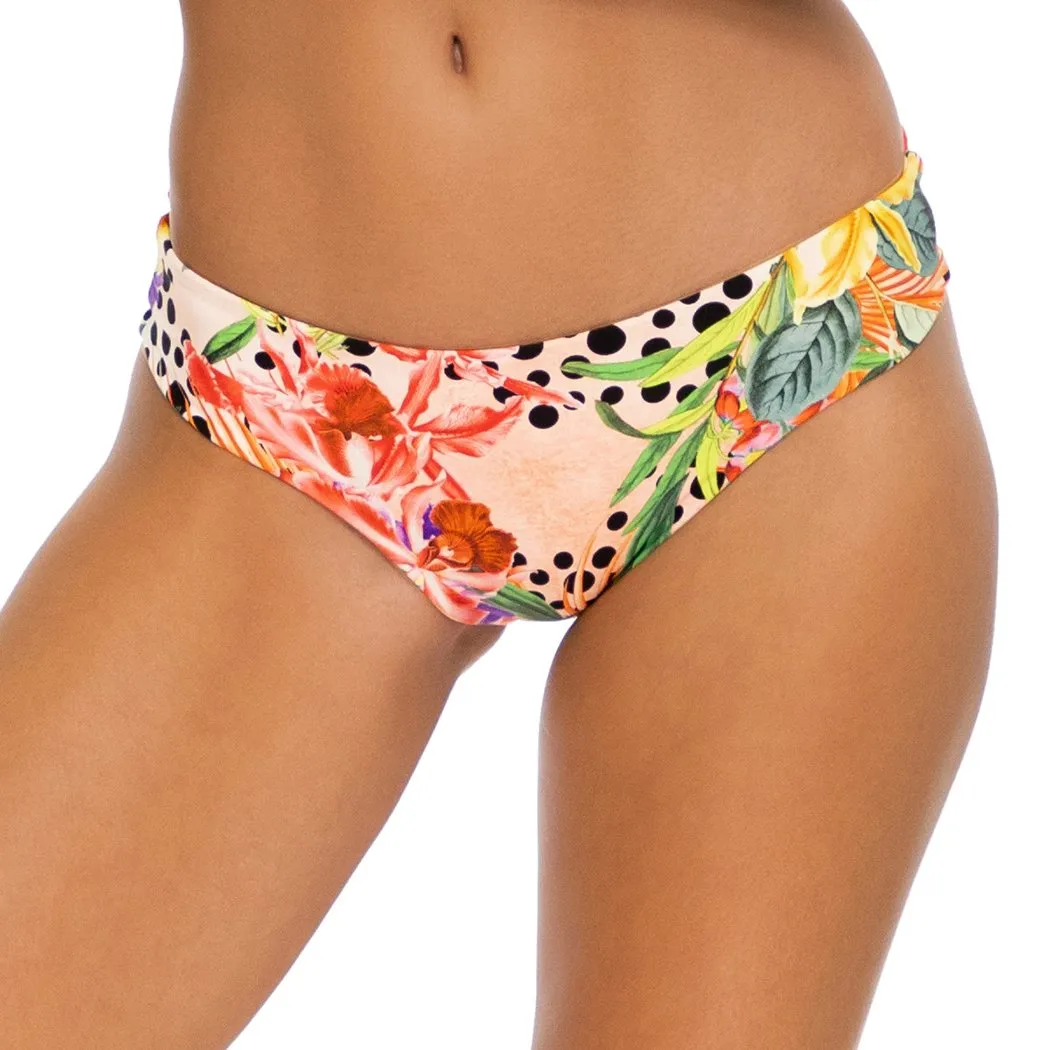 SHOCKING FLORALS - Seamless Full Ruched Back Bottom