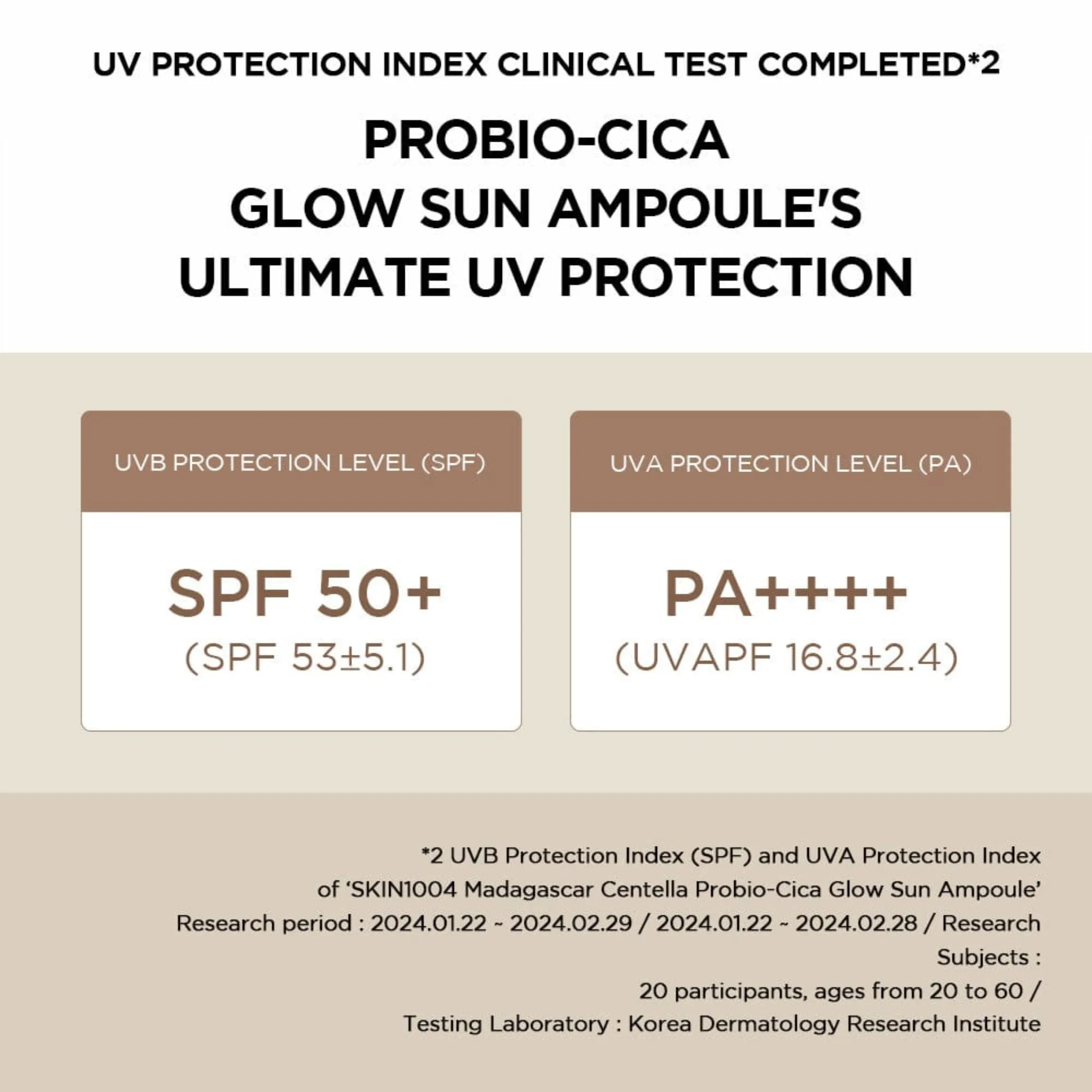 SKIN1004 Madagascar Centella Probio-Cica Glow Sun Ampoule 1.5ml (Pouch Sample)
