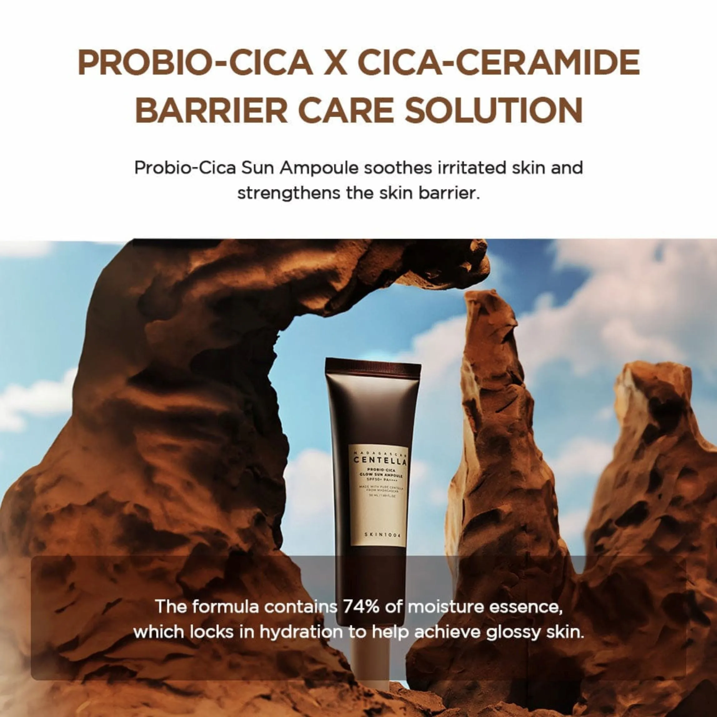 SKIN1004 Madagascar Centella Probio-Cica Glow Sun Ampoule 1.5ml (Pouch Sample)